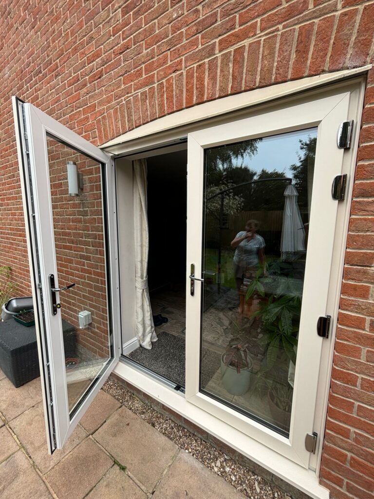 Cream French Doors for Mrs White