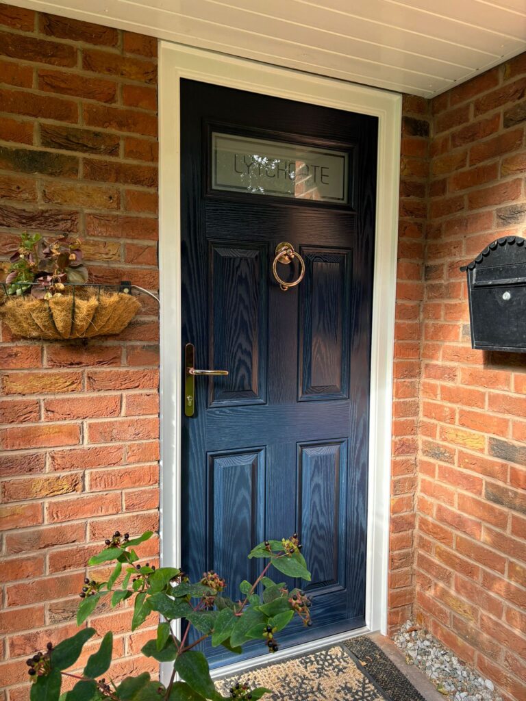 Dark Blue Composite Door Lincoln